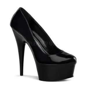 6" Black Heel Platform Pump*