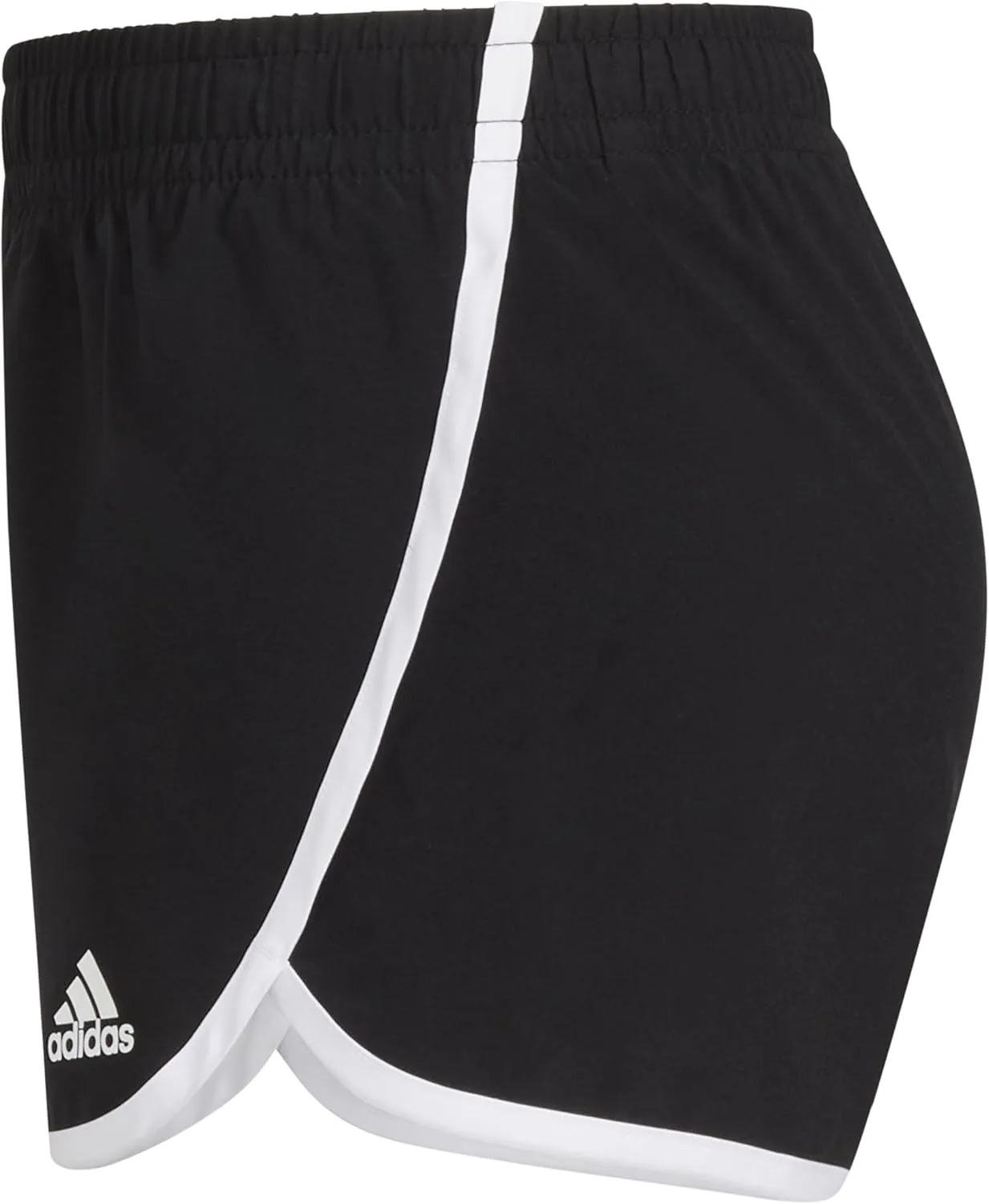 adidas Girls' Elastic Waistband Retro Woven Gym Shorts