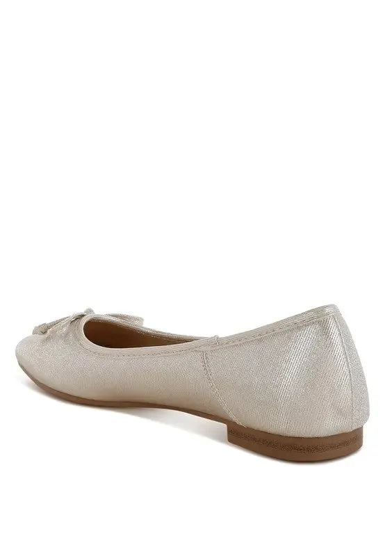 Agshin Metallic Ballet Flats