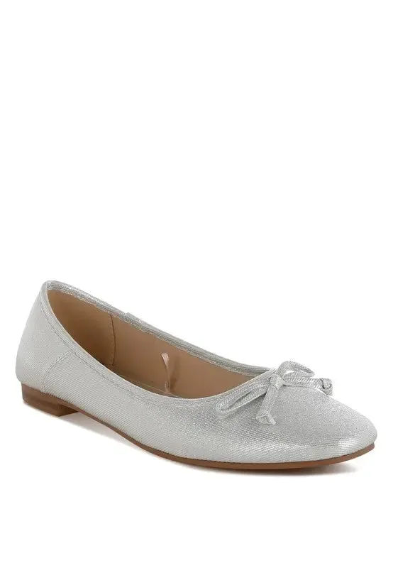 Agshin Metallic Ballet Flats