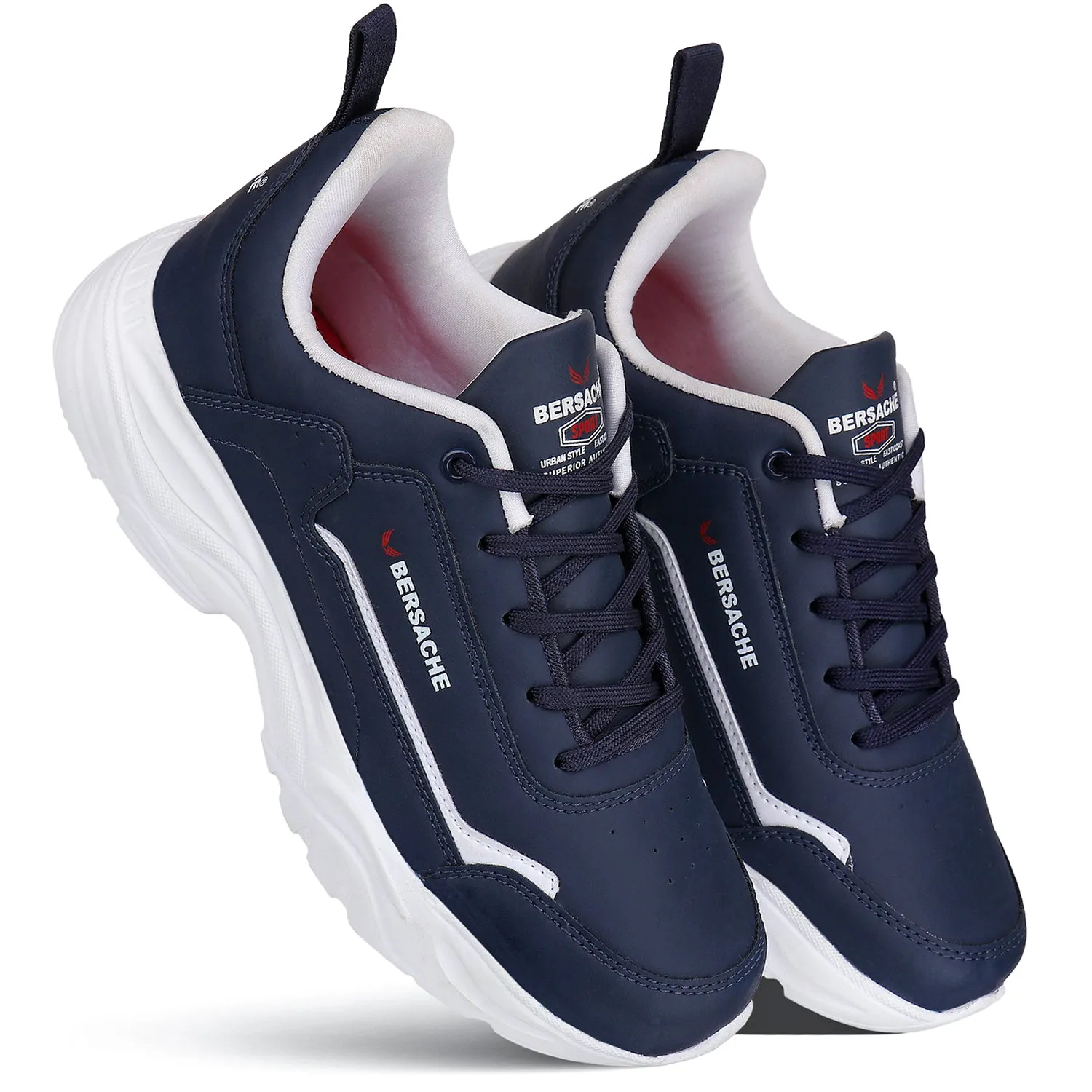 Bersache Lightweight Casual Sneaker Shoes For Men Blue-7055