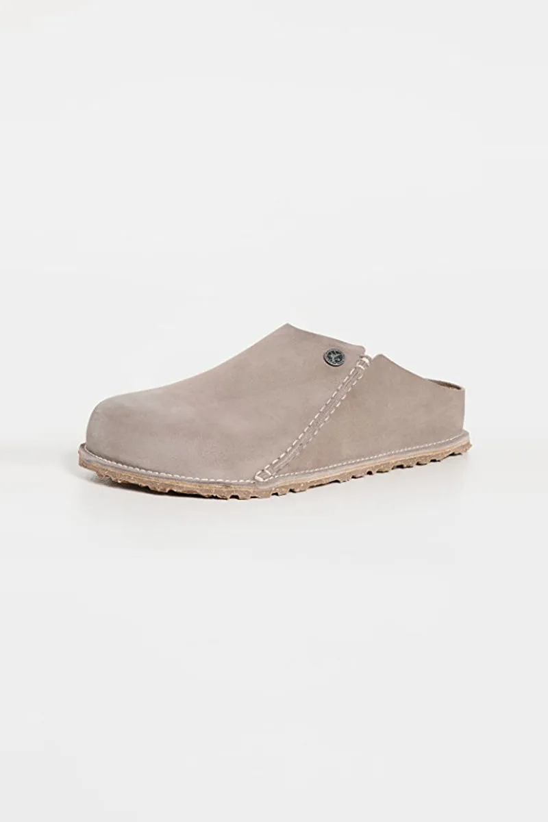 birkenstock zermatt premium stone coin suede