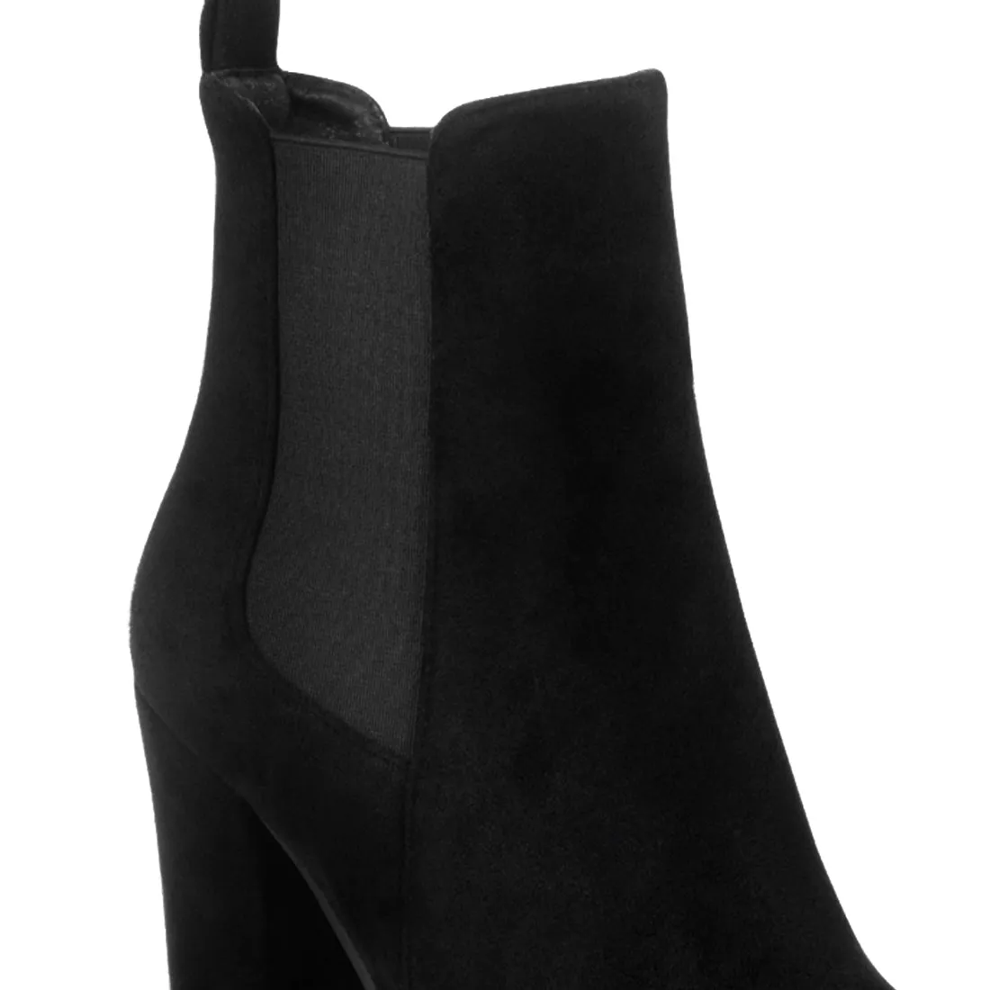 Block Heeled Boots in Black