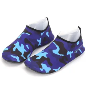 Camouflage Beach Swim Shoes #Blue #Beach Shoes #Swim Shoes