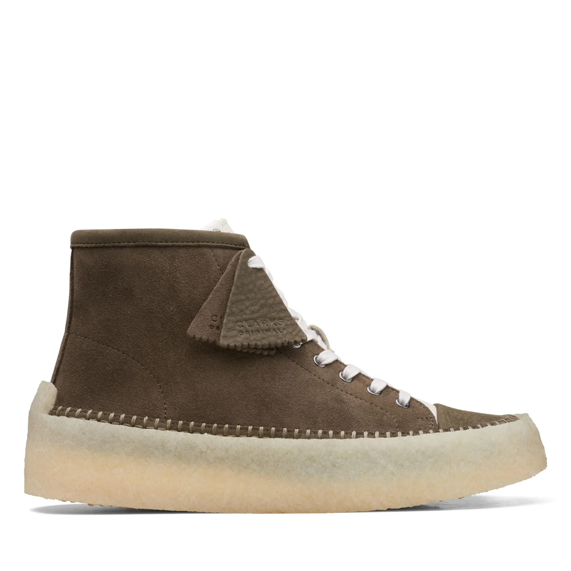 Clarks Originals Caravan Men's Green Suede Mid Top Shoes 26167696