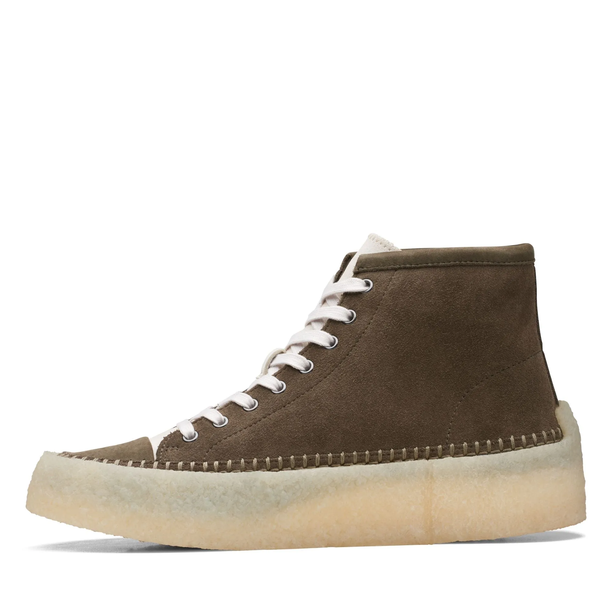 Clarks Originals Caravan Men's Green Suede Mid Top Shoes 26167696
