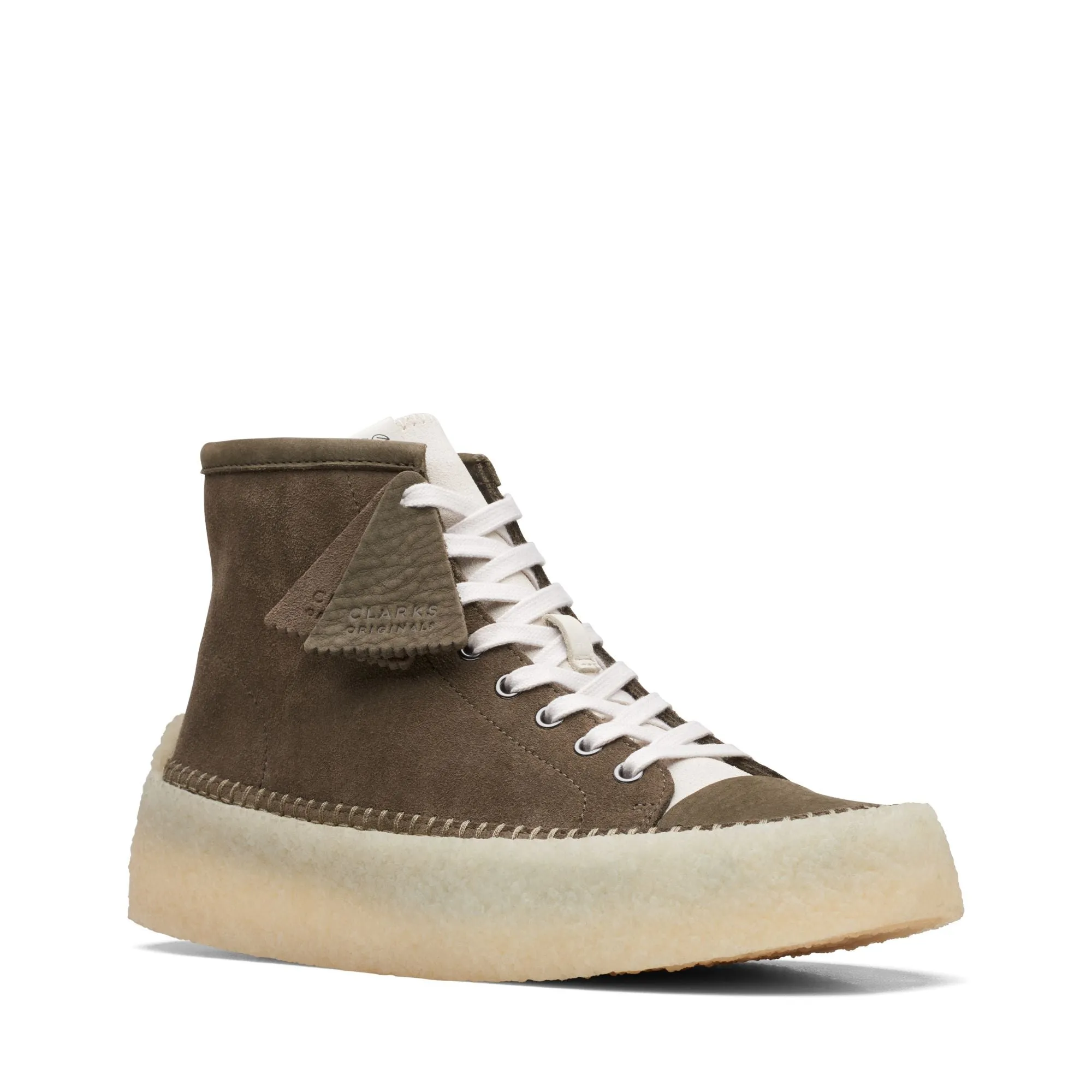 Clarks Originals Caravan Men's Green Suede Mid Top Shoes 26167696