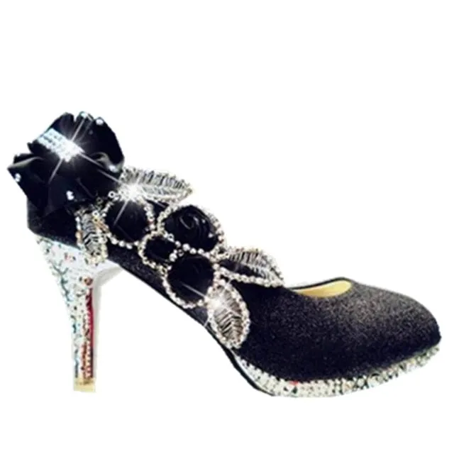 Colorful Wedding Shoes Women Pumps Sexy Ladies Super High Heels