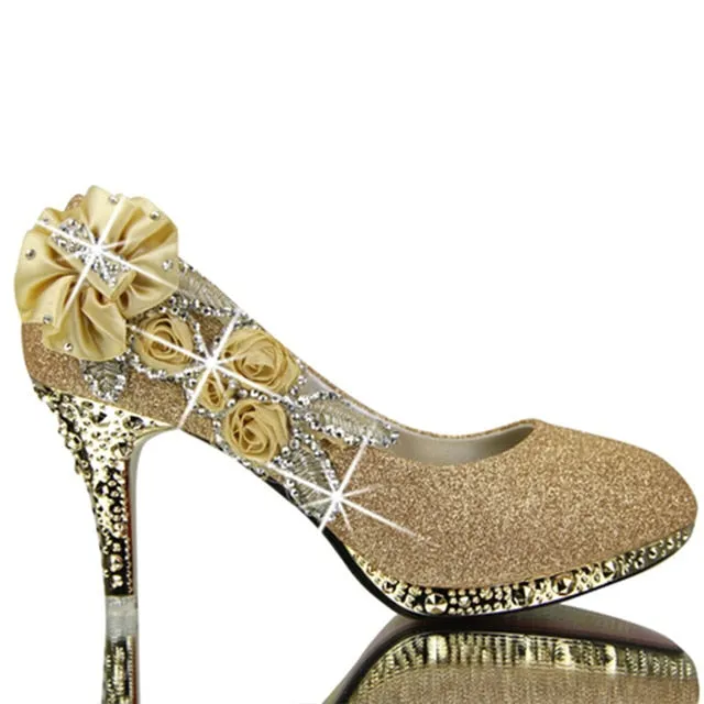 Colorful Wedding Shoes Women Pumps Sexy Ladies Super High Heels