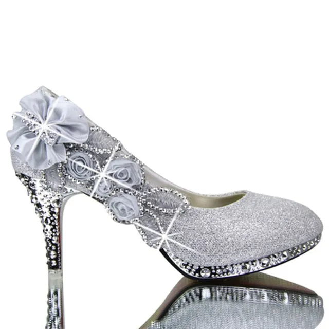 Colorful Wedding Shoes Women Pumps Sexy Ladies Super High Heels