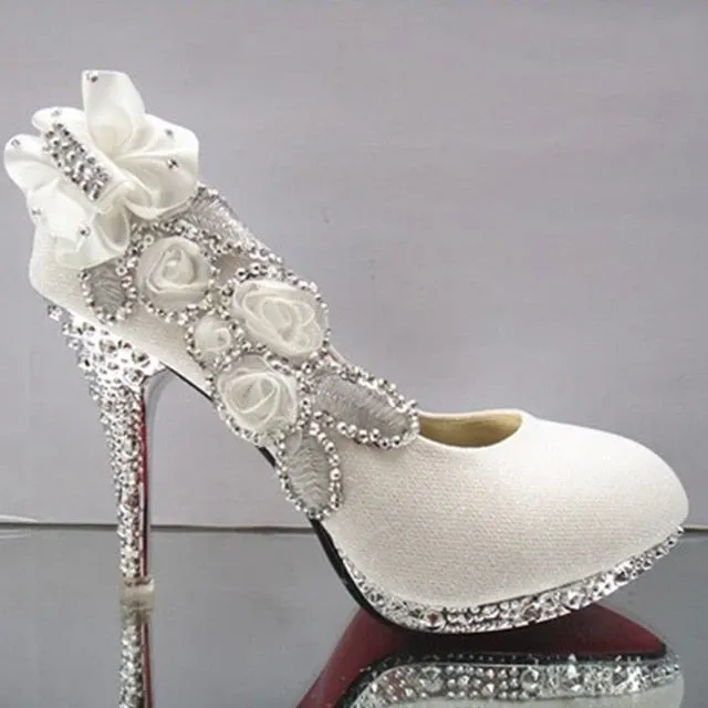 Colorful Wedding Shoes Women Pumps Sexy Ladies Super High Heels
