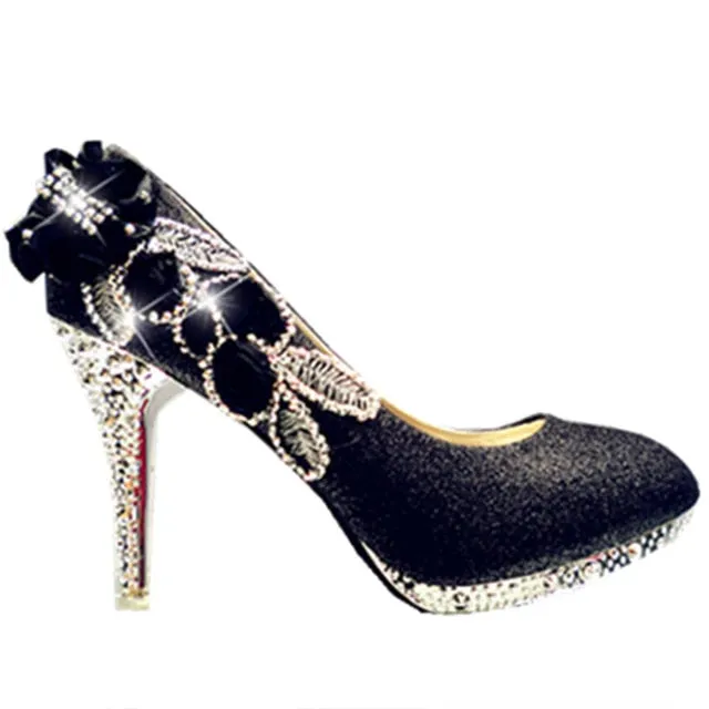 Colorful Wedding Shoes Women Pumps Sexy Ladies Super High Heels