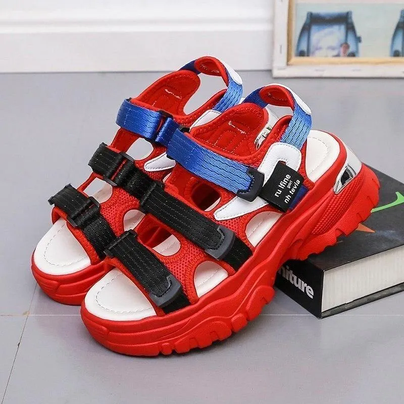 Colorful Women Sandals New Design Women's Chunky Sandals Beach