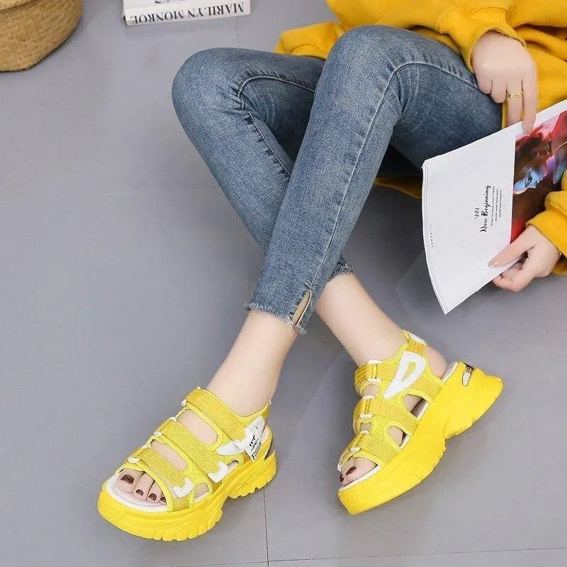 Colorful Women Sandals New Design Women's Chunky Sandals Beach