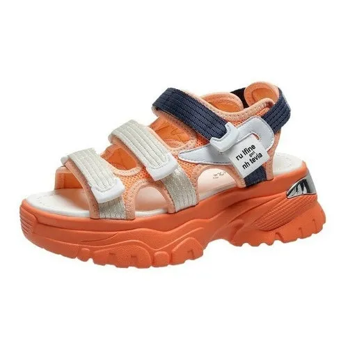 Colorful Women Sandals New Design Women's Chunky Sandals Beach