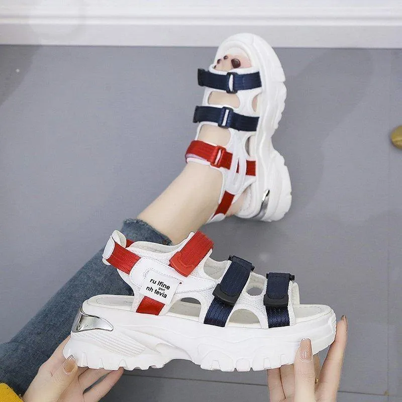 Colorful Women Sandals New Design Women's Chunky Sandals Beach