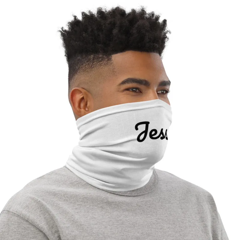 Custom Name Personalized Face Mask, Washable Breathable Neck Gaiter For Men or Women