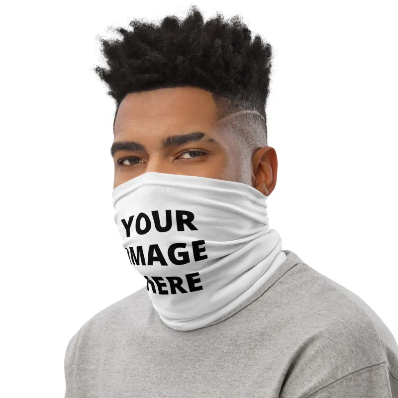 Custom Personalized Face Mask, Personalized "Add Your Own Image" Unisex Face Shield Neck Gaiter