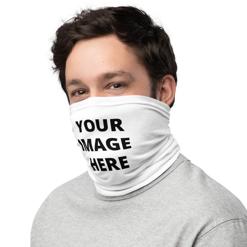 Custom Personalized Face Mask, Personalized "Add Your Own Image" Unisex Face Shield Neck Gaiter