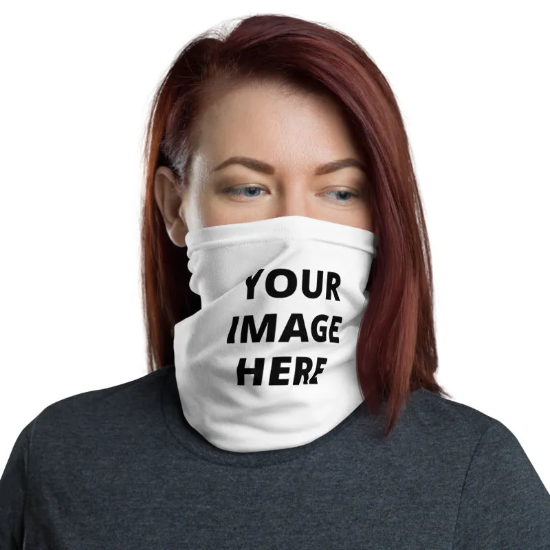 Custom Personalized Face Mask, Personalized "Add Your Own Image" Unisex Face Shield Neck Gaiter