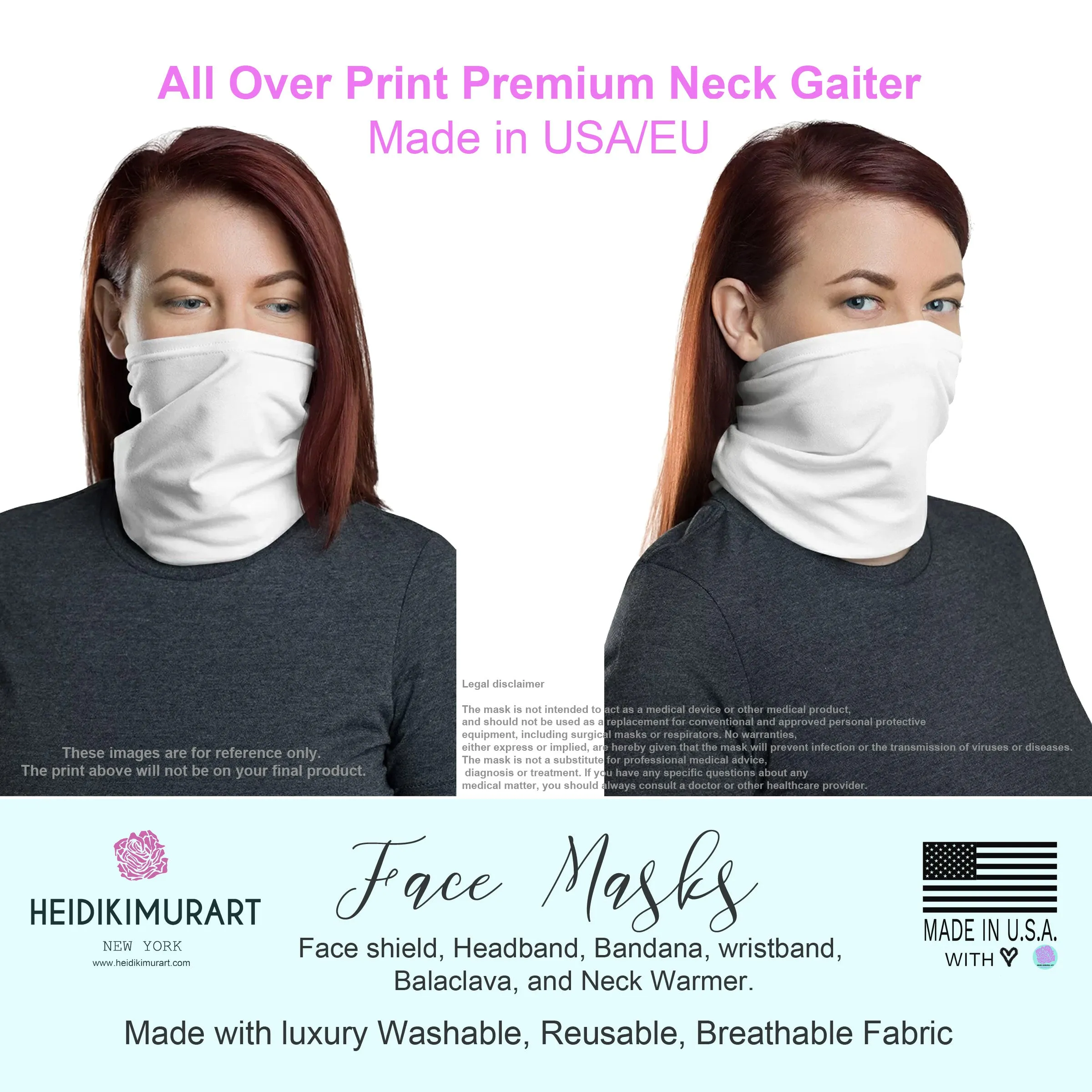 Custom Personalized Face Mask, Personalized "Add Your Own Image" Unisex Face Shield Neck Gaiter