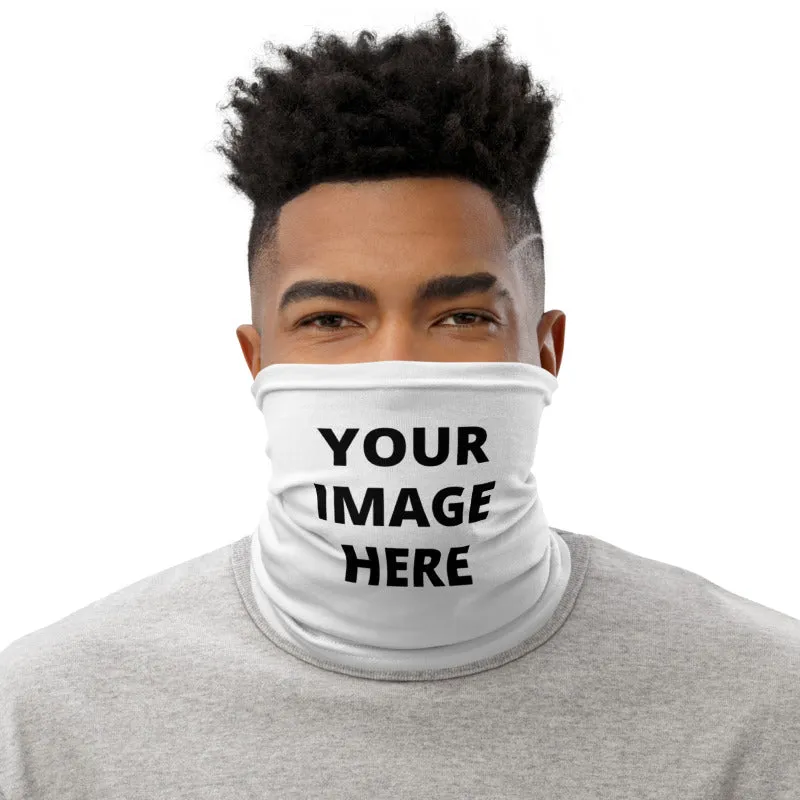 Custom Personalized Face Mask, Personalized "Add Your Own Image" Unisex Face Shield Neck Gaiter