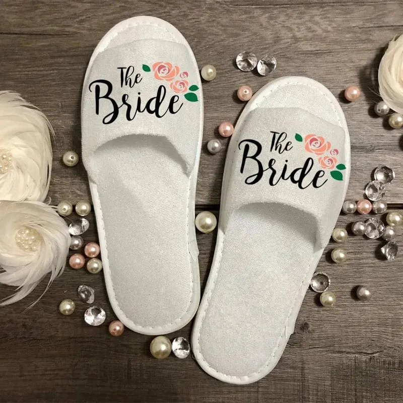 Decorative Bride & Groom Slippers