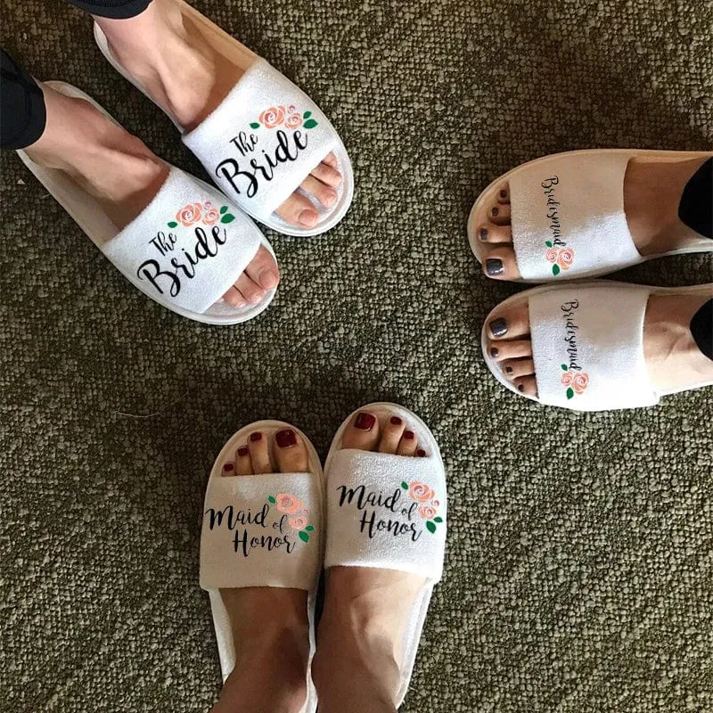 Decorative Bride & Groom Slippers