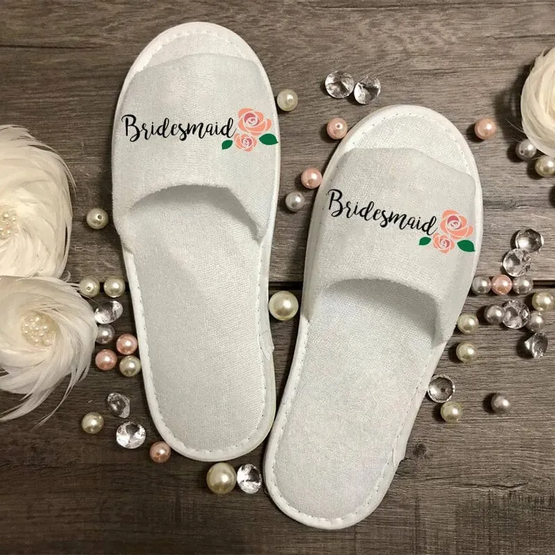 Decorative Bride & Groom Slippers