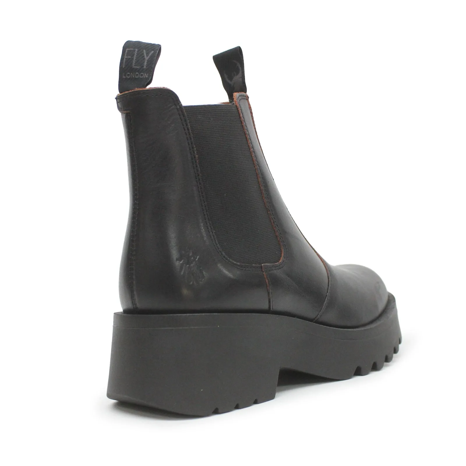 Fly London MEDI789FLY Java Leather Women's Chelsea Heel Boots