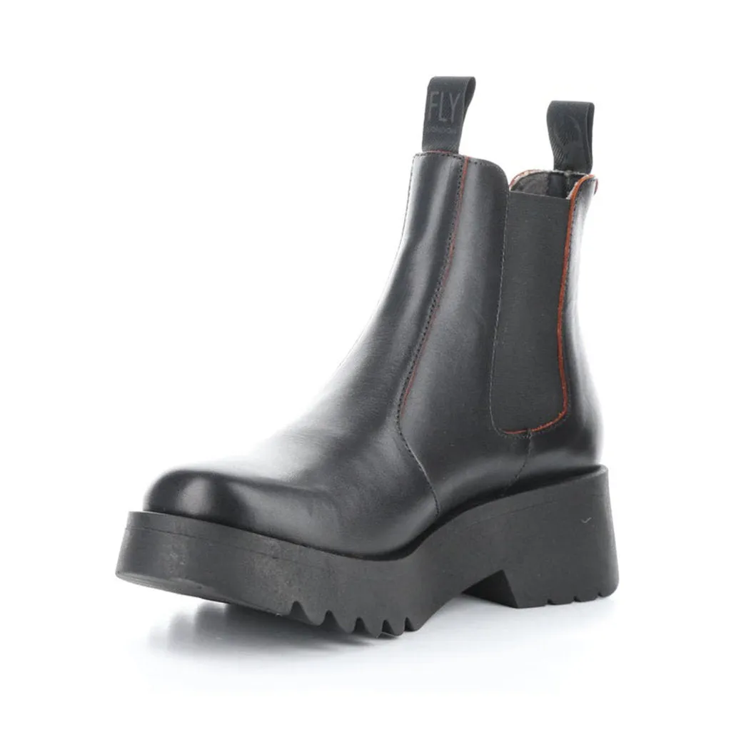 Fly London MEDI789FLY Java Leather Women's Chelsea Heel Boots