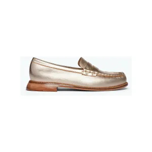 Freda Salvador Elba Penny Loafer Gold