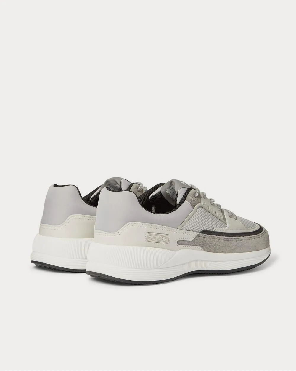 Herbert Panelled Suede, Leather, Mesh and Nylon  Gray low top sneakers
