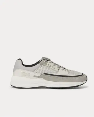 Herbert Panelled Suede, Leather, Mesh and Nylon  Gray low top sneakers