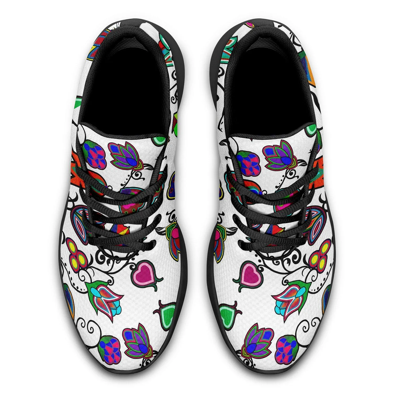 Indigenous Paisley White Ikkaayi Sport Sneakers