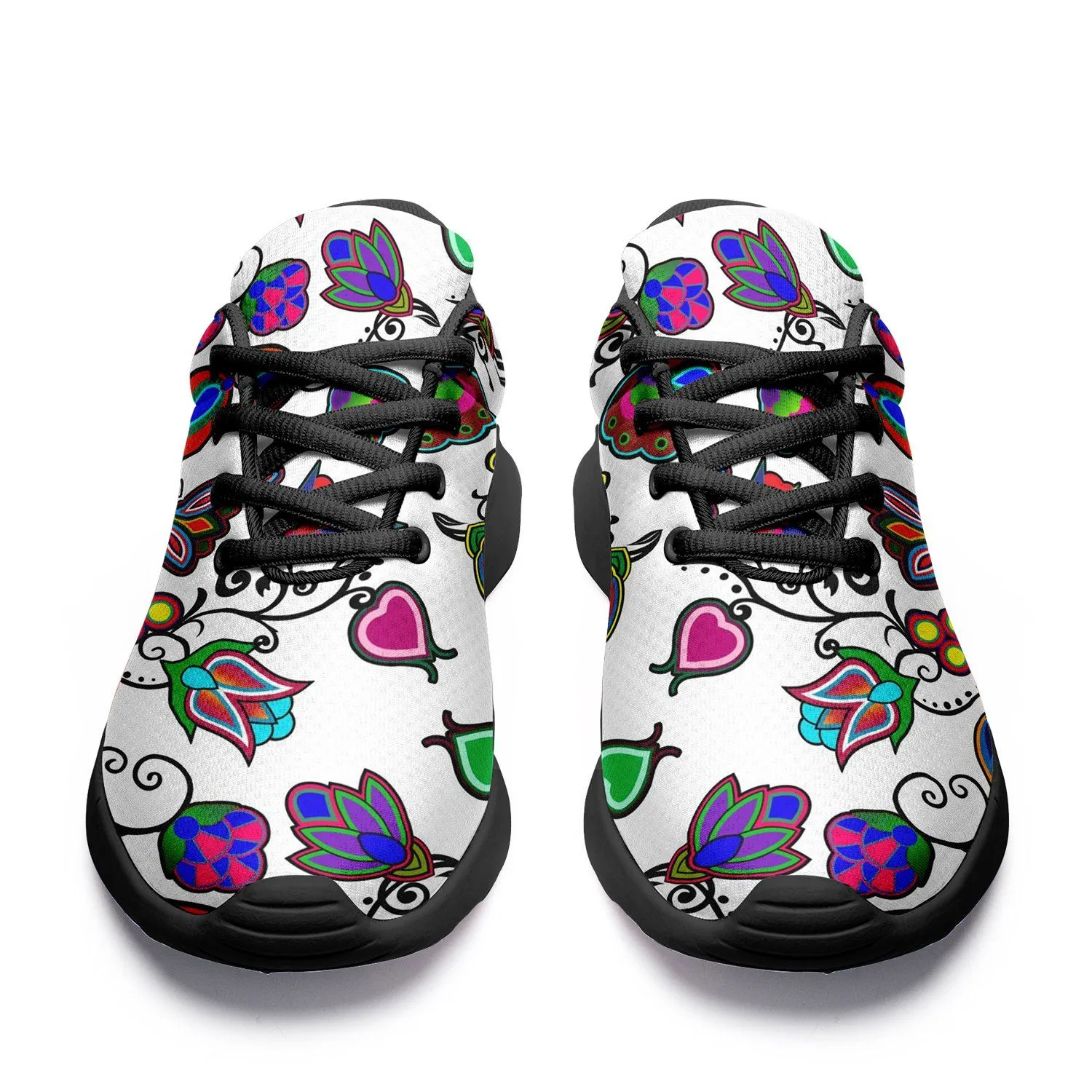Indigenous Paisley White Ikkaayi Sport Sneakers