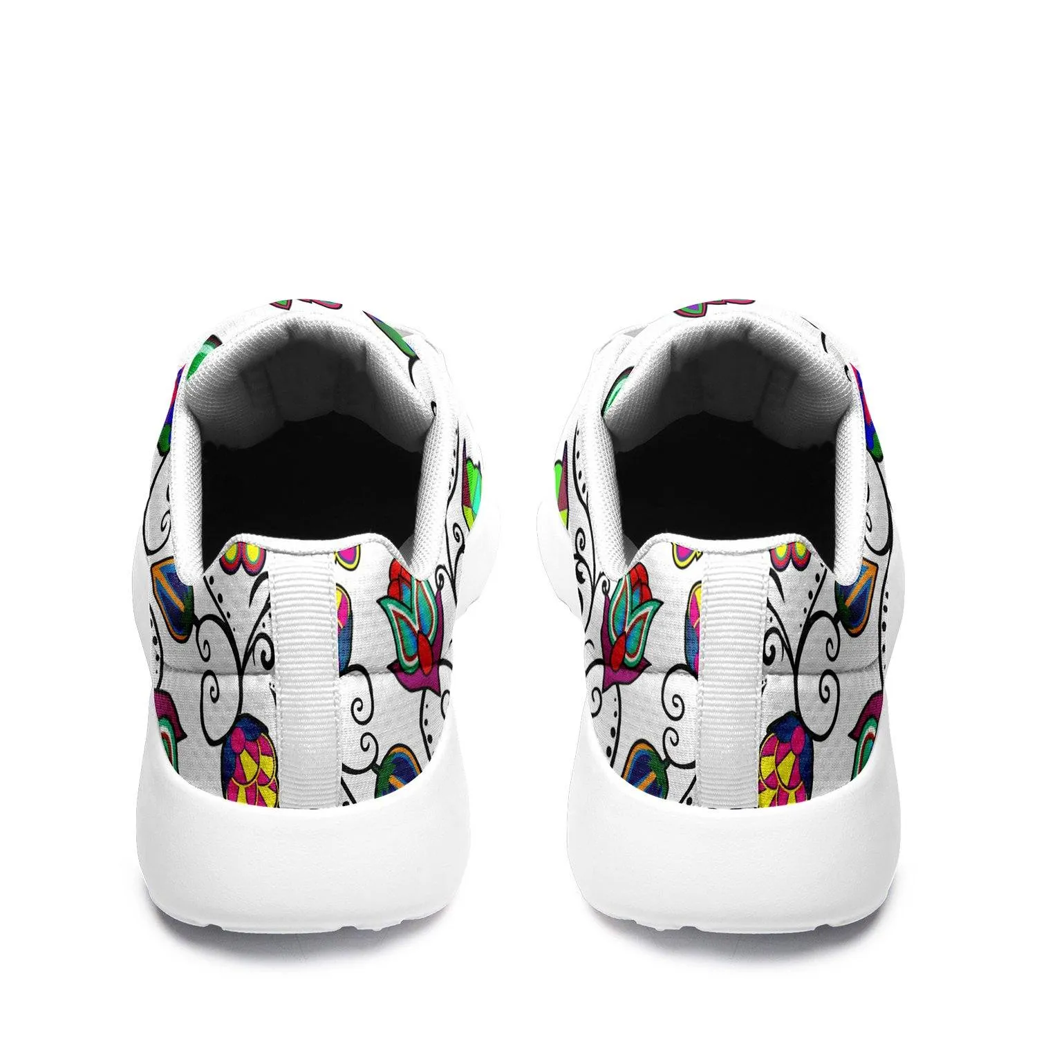 Indigenous Paisley White Ikkaayi Sport Sneakers
