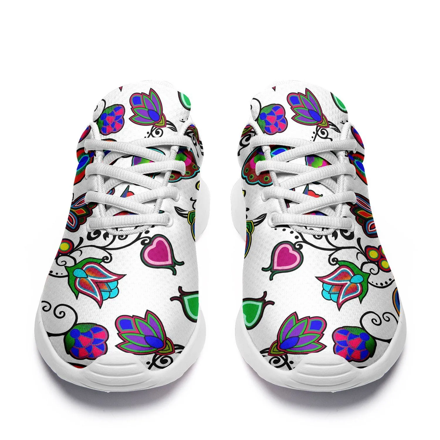 Indigenous Paisley White Ikkaayi Sport Sneakers
