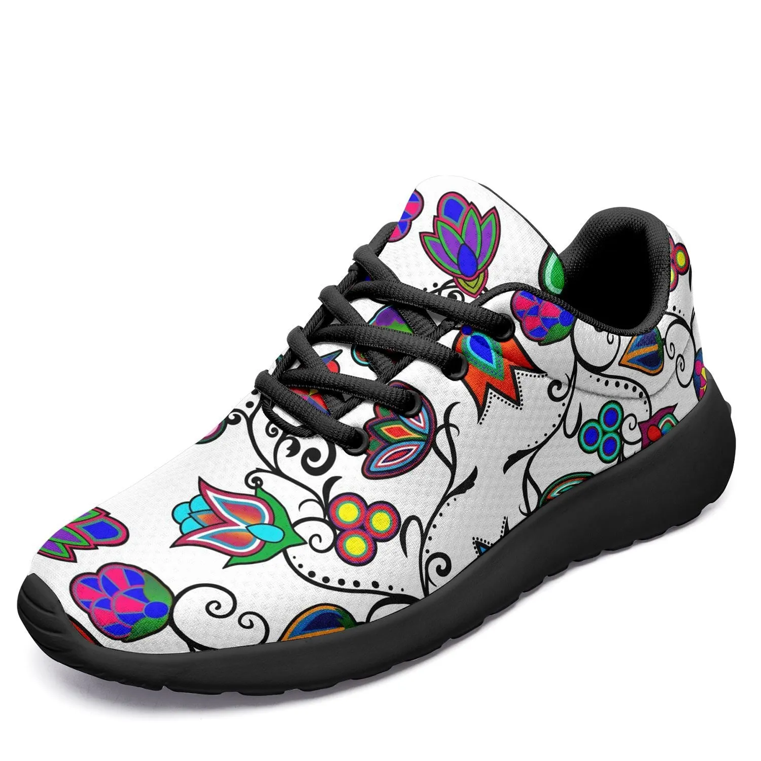 Indigenous Paisley White Ikkaayi Sport Sneakers