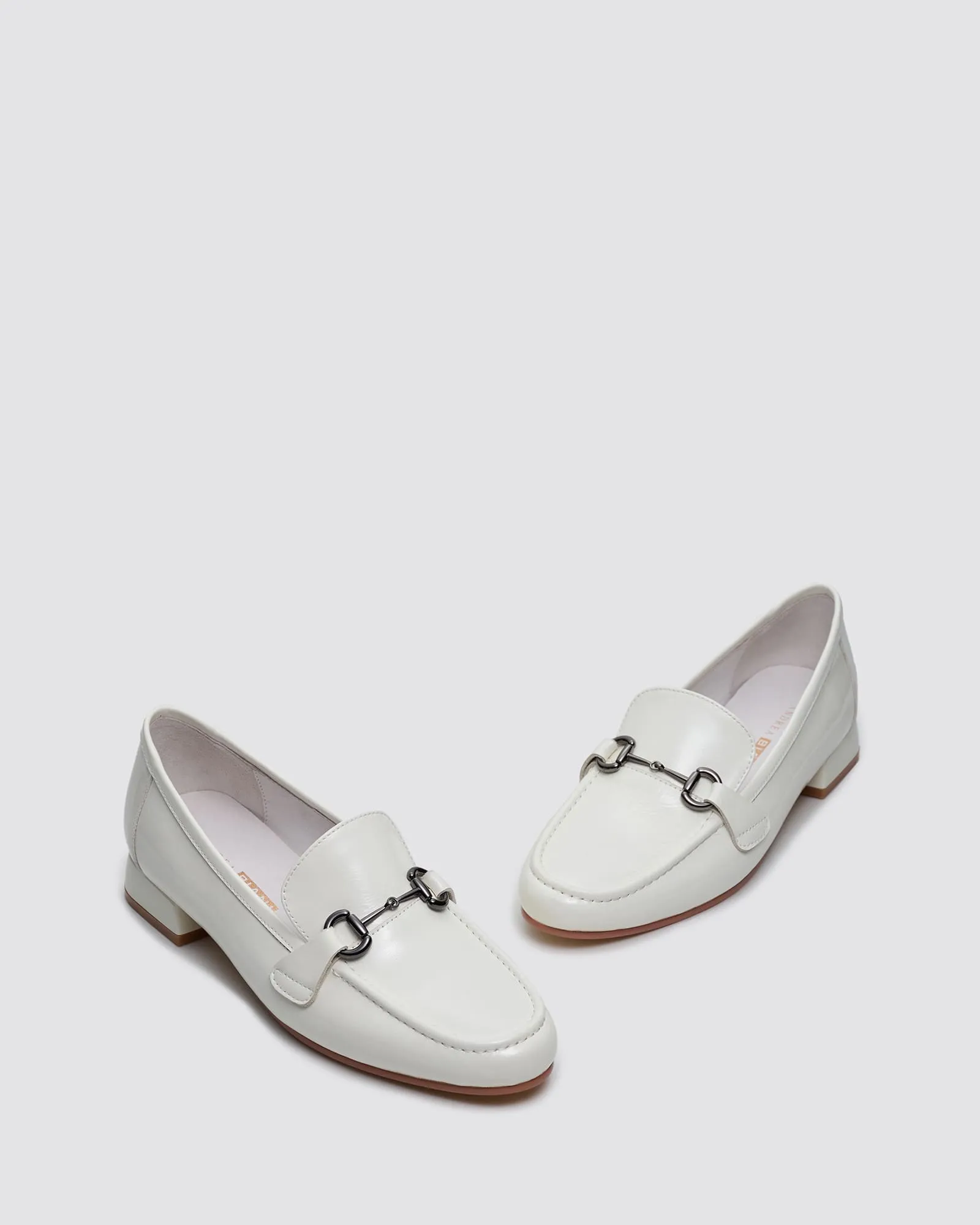 ITCHY LOAFERS WHITE PATENT LEATHER