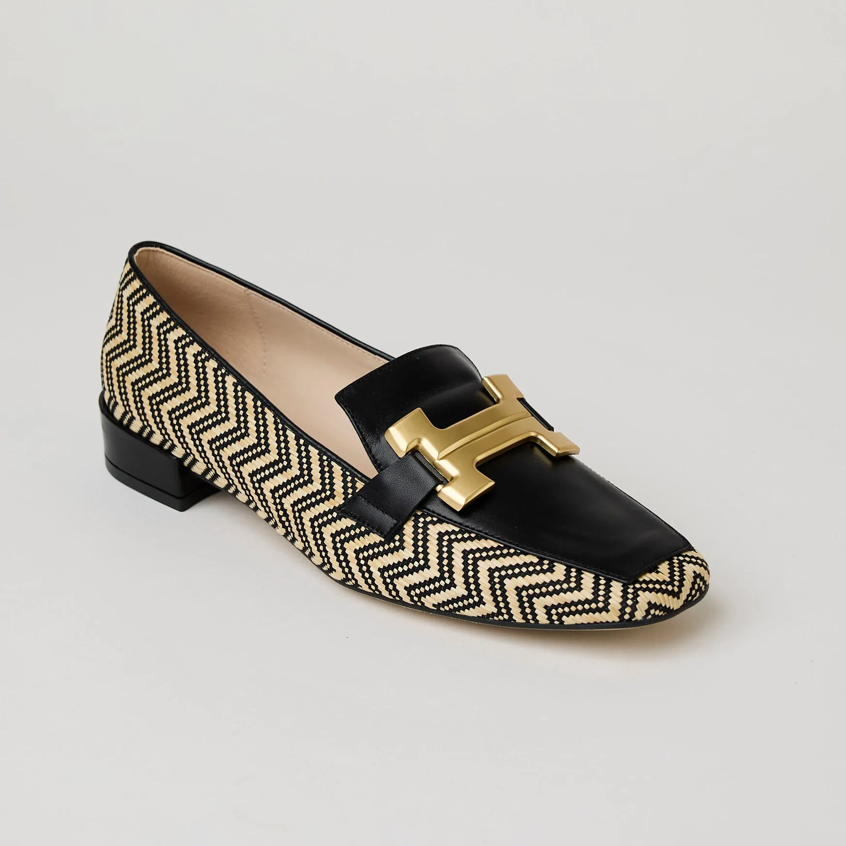Marian Multi Black Leather Loafers
