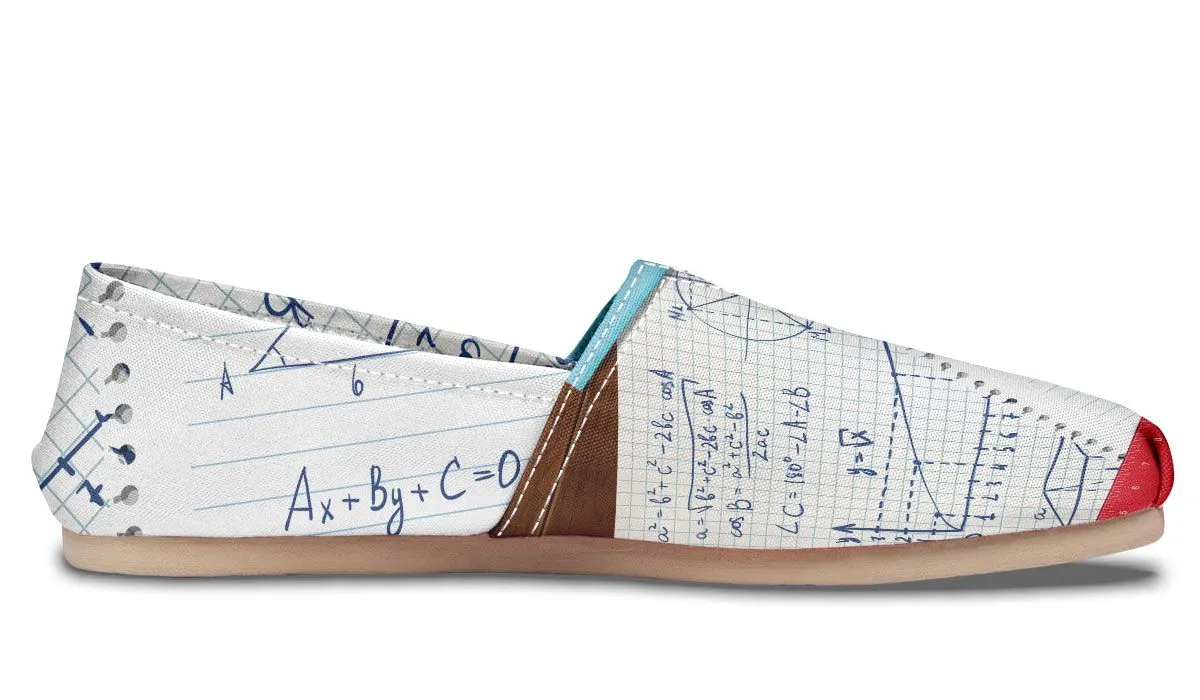 Math Notes Casual Shoes