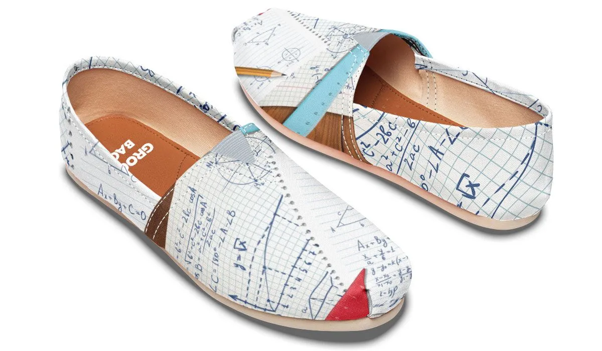 Math Notes Casual Shoes