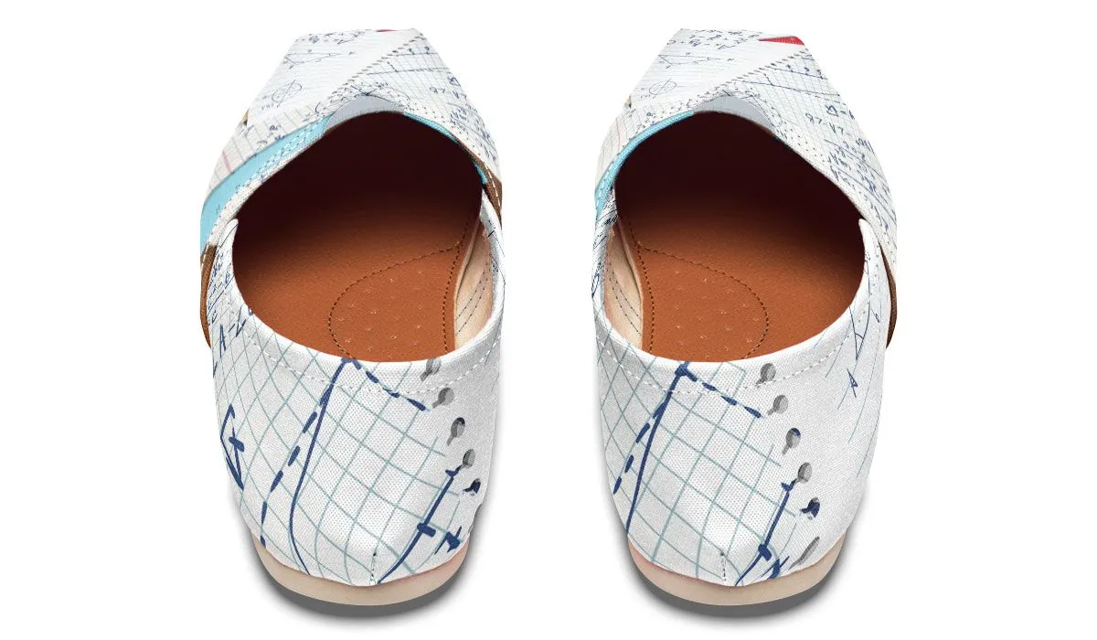 Math Notes Casual Shoes