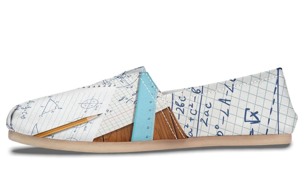 Math Notes Casual Shoes