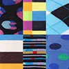 Men's Funky Colorful Dress Socks 6 Pack
