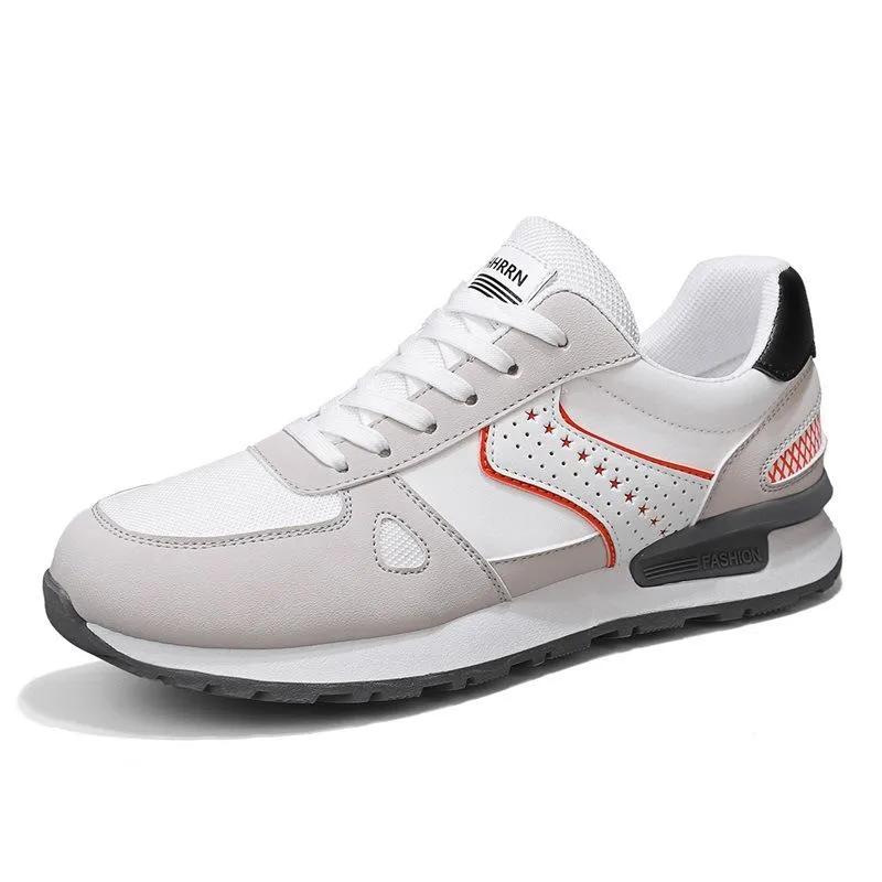 Men's new lightweight soft leather breathable outdoor casual shoes