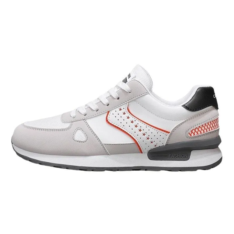 Men's new lightweight soft leather breathable outdoor casual shoes