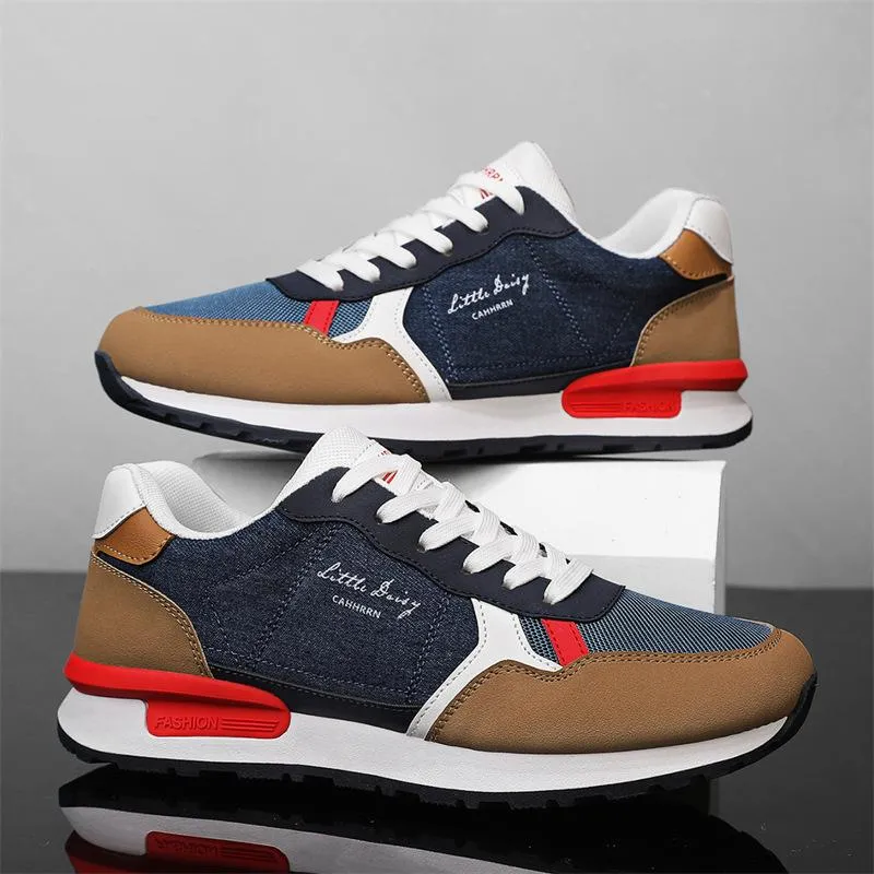 Men's new lightweight soft leather breathable outdoor casual shoes