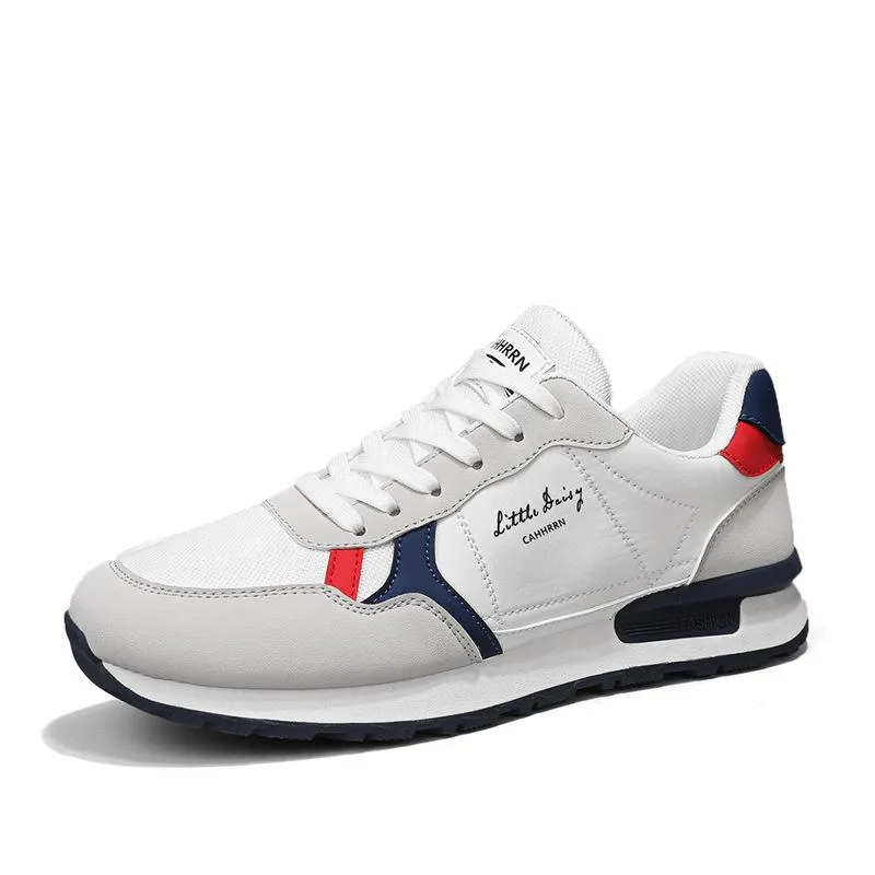 Men's new lightweight soft leather breathable outdoor casual shoes